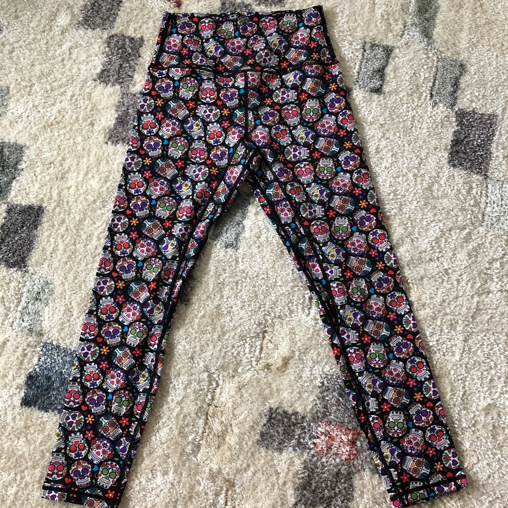 Til You Collapse Sugar Skull 7/8 Leggings